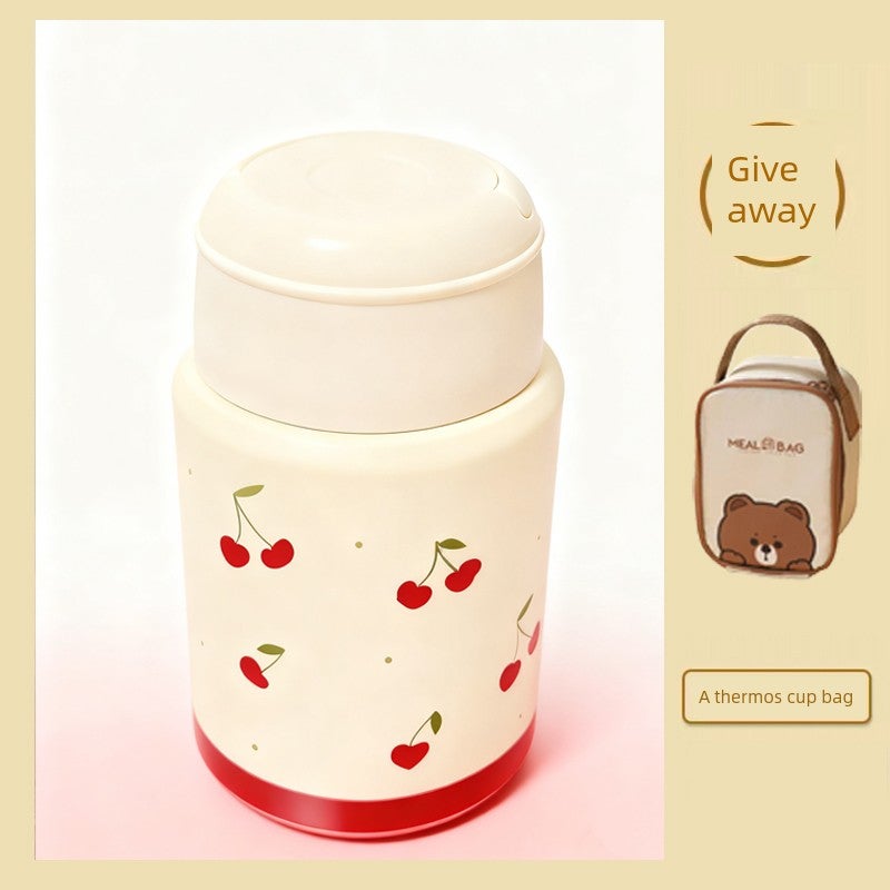 Braised Oats Large Capacity Insulated Lunch Box Bucket Female Student Office Worker Insulated Bucket 316 Stainless Steel Dormitory Braised Cup - Image 1