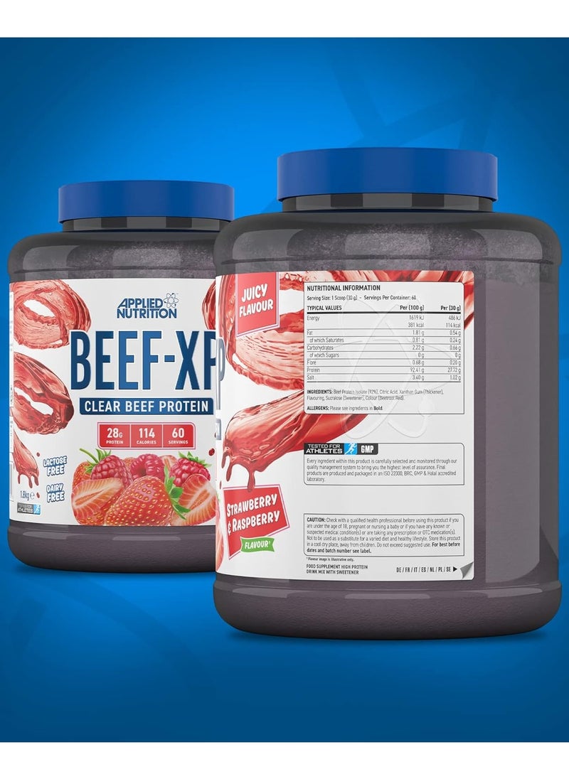 Applied Nutrition Beef-XP 1.8kg Strawberry & Raspberry Flavor 60 Serving