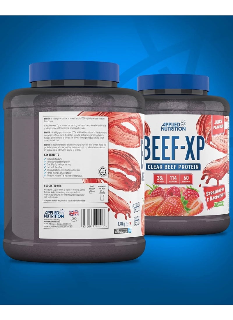 Applied Nutrition Beef-XP 1.8kg Strawberry & Raspberry Flavor 60 Serving