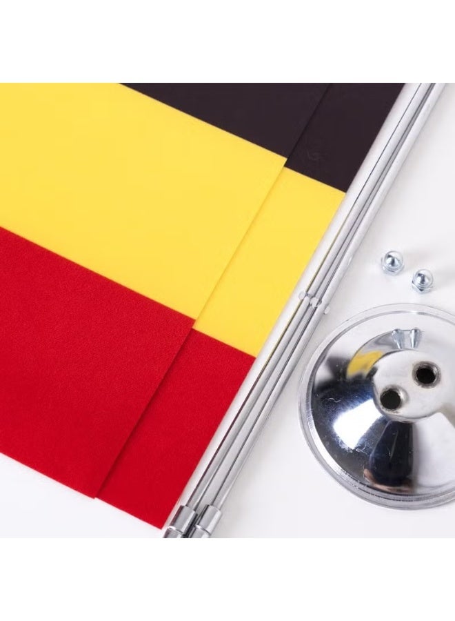 ZC Bayrak Zc Flag Belgium 2 Piece Table Flag Satin Fabric Digital Printing 15x22,5 cm - Image 2