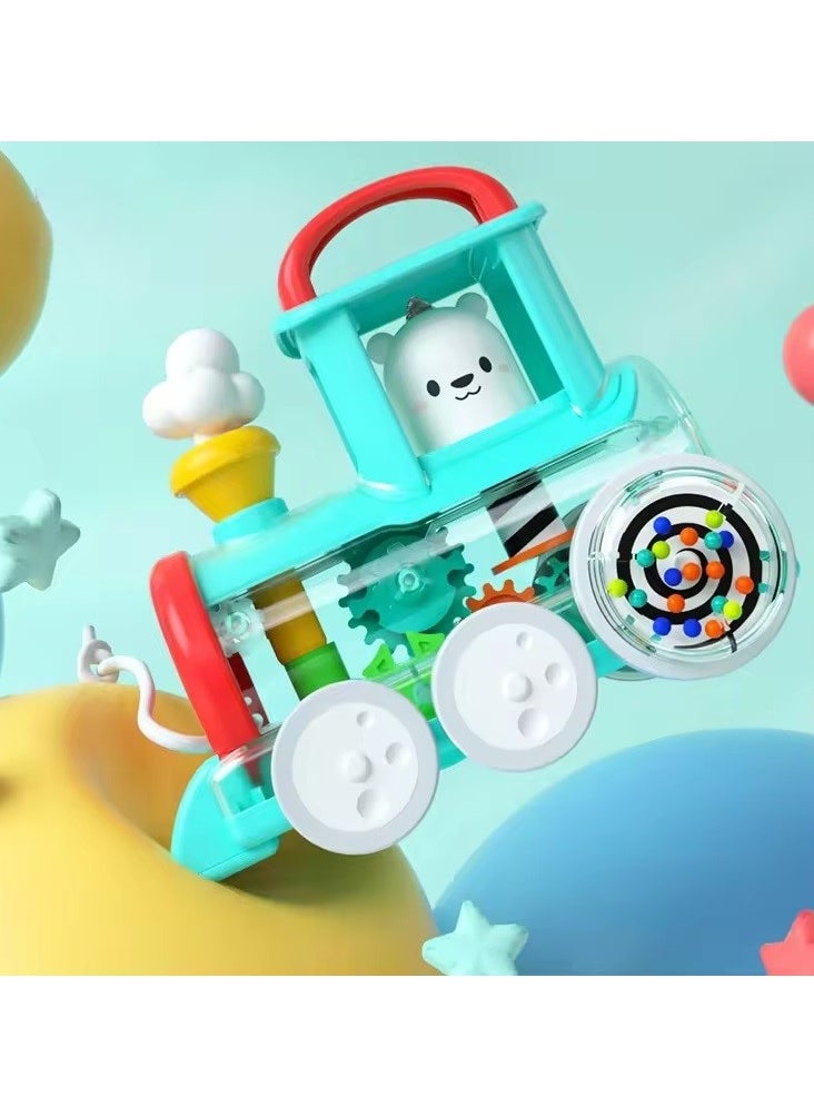 bellanina - Interactive Pull-Along Train with Car Sounds, Buttons, and Flashing Lights - Image 1