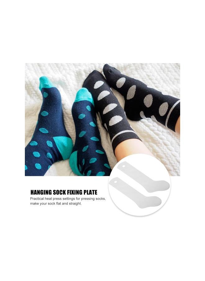 silvercnc - silvercnc 2pcs Metal Sock Jig Heat Press Sock Jig Hockey Style Aluminum Sock Dye Sublimation Printing Socks Jigs DIY Accessory - Image 1