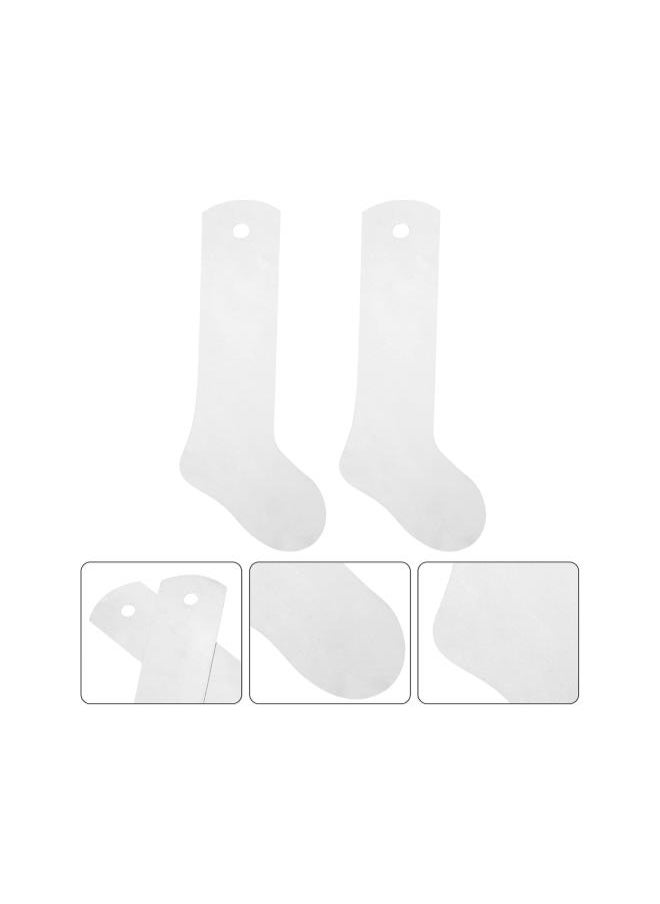 silvercnc - silvercnc 2pcs Metal Sock Jig Heat Press Sock Jig Hockey Style Aluminum Sock Dye Sublimation Printing Socks Jigs DIY Accessory - Image 1