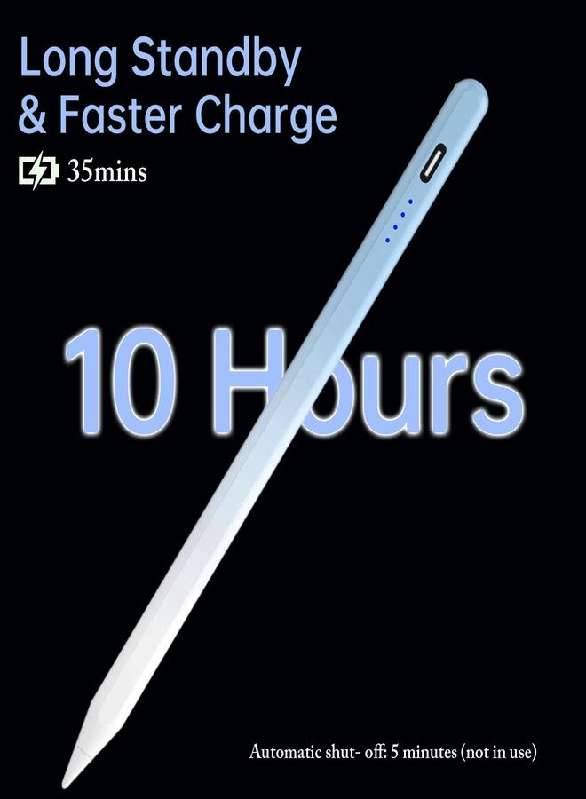 CMARS Stylus Pen for iPad(2018-2023), iPad Pencil 10th Generation with Palm Rejection, Magnetic, iPad Stylus Pen Compatible with Apple iPad Pro 11/12.9 inch, iPad Mini 5/6/Air3/4/5, iPad 6/7/8/9/10-Blue - Image 3