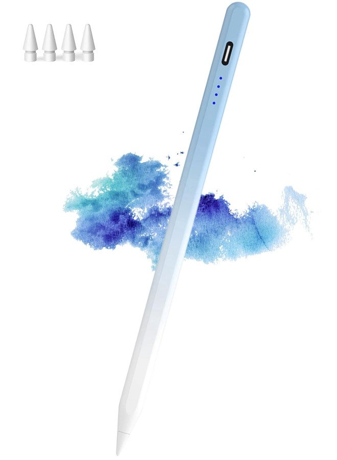CMARS Stylus Pen for iPad(2018-2023), iPad Pencil 10th Generation with Palm Rejection, Magnetic, iPad Stylus Pen Compatible with Apple iPad Pro 11/12.9 inch, iPad Mini 5/6/Air3/4/5, iPad 6/7/8/9/10-Blue - Image 1