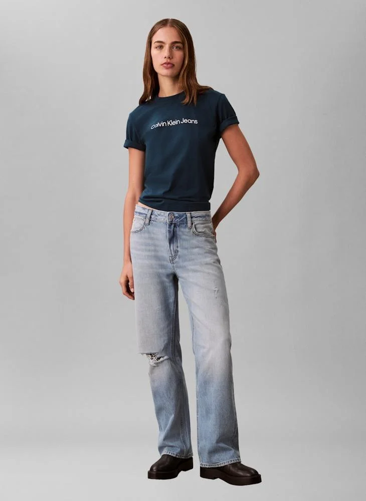 Calvin Klein Jeans Logo Crew Neck T-Shirt