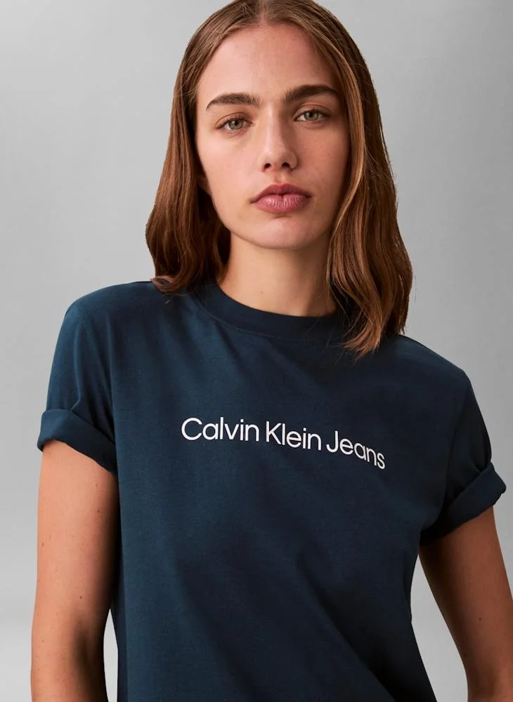 Calvin Klein Jeans Logo Crew Neck T-Shirt