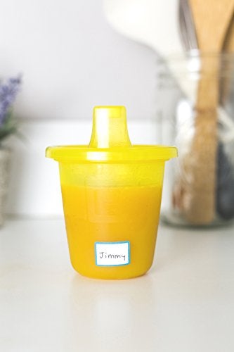 Lil' Labels Date Labels, Bottle Labels, Write-On for Daycare, Removable Labels, Food Container Jar Kitchen Labels, Freezer-Safe Breast Milk Storage Bag Labels, Blank, Washable, Multi-Color - Image 3
