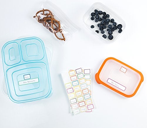 Lil' Labels Date Labels, Bottle Labels, Write-On for Daycare, Removable Labels, Food Container Jar Kitchen Labels, Freezer-Safe Breast Milk Storage Bag Labels, Blank, Washable, Multi-Color - Image 4