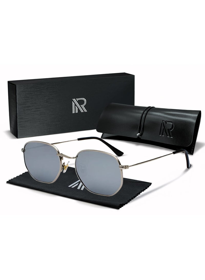 RITY Men & Women Sunglasses with Elegant Metal Frame and Polarized Lenses | Full UV Protection | Luxury Fashion Eyewear for Driving, Travel, Beach & Outdoor Activities | Stylish & Lightweight Design - Image 1