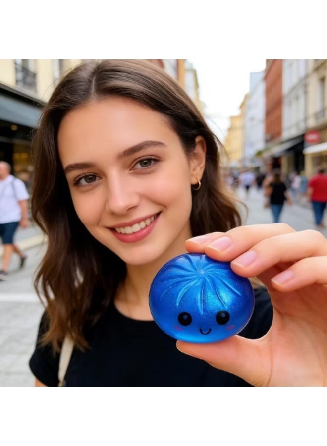 AMM 1 PCS Mystery Squishy Dumpling Dumpling Squishies Handmade Pressure Relief Balls, Easter Basket Stuffers, Dumplings Squishy for Stress Relief - Image 3