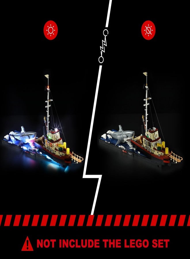 BRIKSMAX Light Kit for Jaws - LED Lighting Compatible with Lego Ideas 21350 Building Set - Image 4