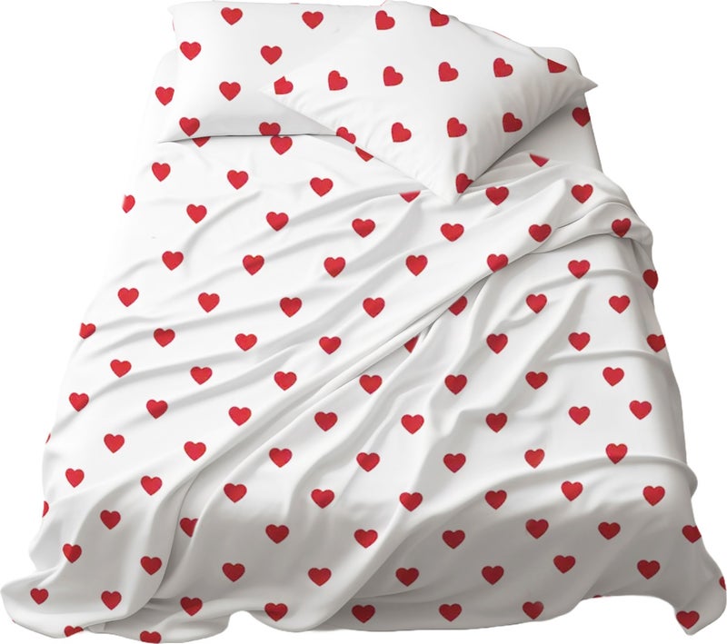 Lief Home Heart Double Duvet Cover Set from Ranforce Fabric | 200X220  - Image 1