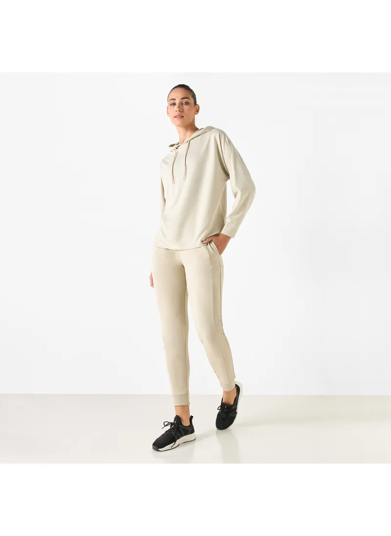 ADOT by Splash Solid Sweatshirt with Hood and Long Sleeves