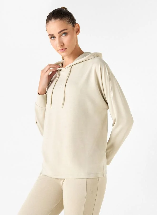 ادوت من سبلاش سويت شيرت سادة بغطاء رأس وأكمام طويلة