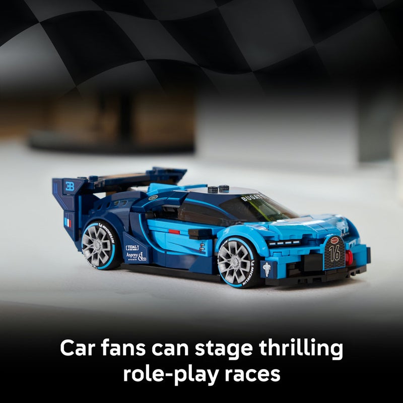 LEGO Speed Champions Bugatti Vision GT Hyper Sports Car 77253 (Age 9+, 284 Pieces) - Image 4
