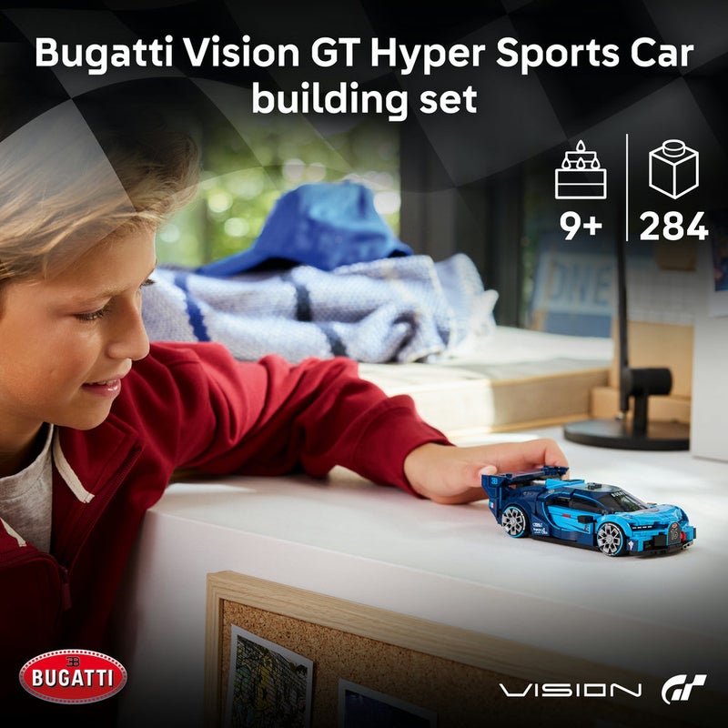 LEGO Speed Champions Bugatti Vision GT Hyper Sports Car 77253 (Age 9+, 284 Pieces) - Image 3