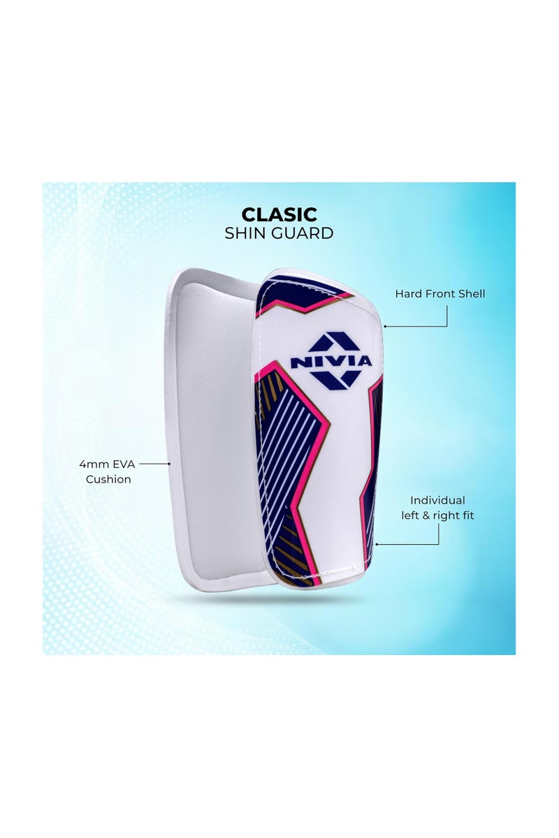 Nivia Classic Shin Guards with Sleeves For Youth & Adults | For Football Games Matches | Training, Basketball | Baseball | Cycling | Light Weight & Breathable with Lycra Sleeves - Image 2