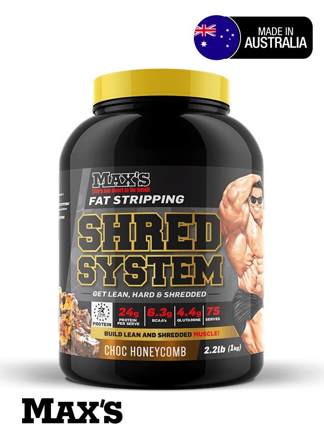 MAX'S - Shred System Build Lean and Shredded 2.27 g, Choc Honey Comb - Image 1