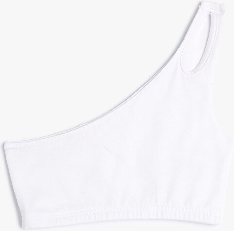 KOTON One Shoulder Athlete Cotton with Window Detail  - Image 1