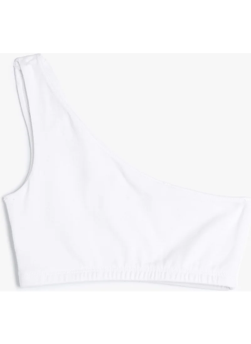 كوتون One Shoulder Athlete Cotton with Window Detail