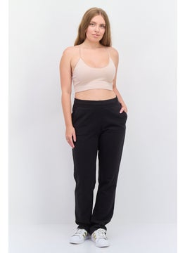 Robe Di Kappa Women Regular Fit Solid Pants, Black  - Image 3