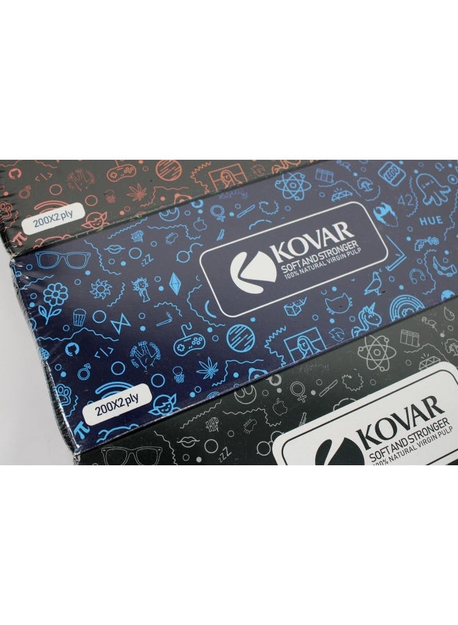 Kovar Premium 5-Pack Tissue Boxes – 200 Sheets X 2-Ply - Image 3