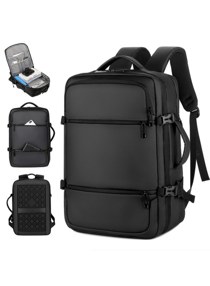 Meinaili Large Backpack Flight Waterproof Business Luggage Large Backpack Fits 17.3 Inch Laptop - Image 1