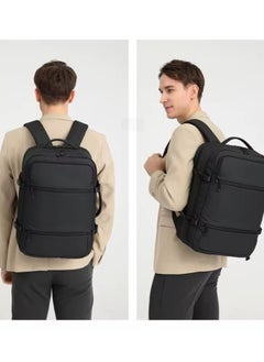 مينيلي Meinaili Large Backpack Flight Waterproof Business Luggage Large Backpack Fits 17.3 Inch Laptop  - Image 4