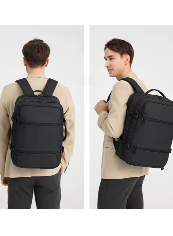 Meinaili Large Backpack Flight Waterproof Business Luggage Large Backpack Fits 17.3 Inch Laptop - Image 4