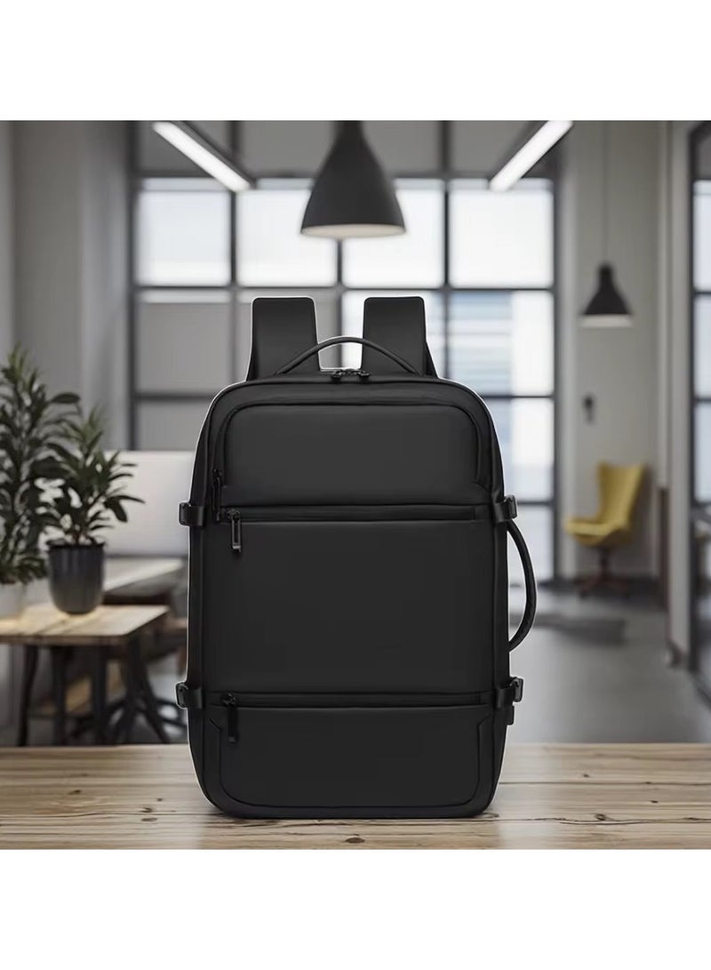 Meinaili Large Backpack Flight Waterproof Business Luggage Large Backpack Fits 17.3 Inch Laptop - Image 5