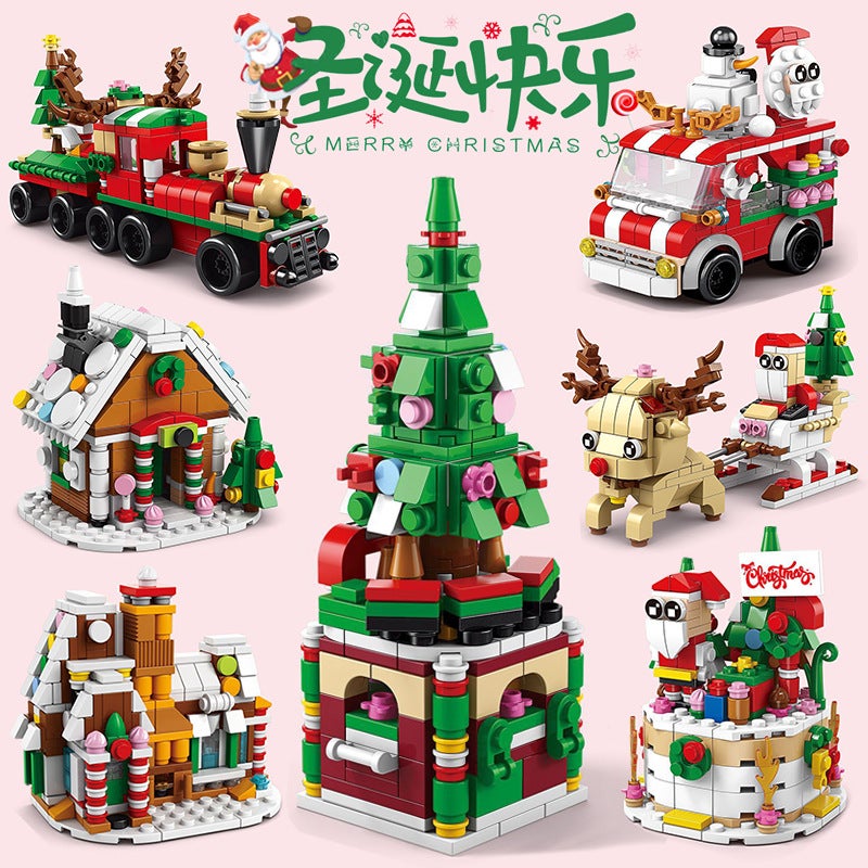 Compatible With Lego Santa Claus Building Blocks Toys, Christmas Tree, Holiday Gifts, Children'S Educational Assembling Toys For Boys And Girls - Image 2