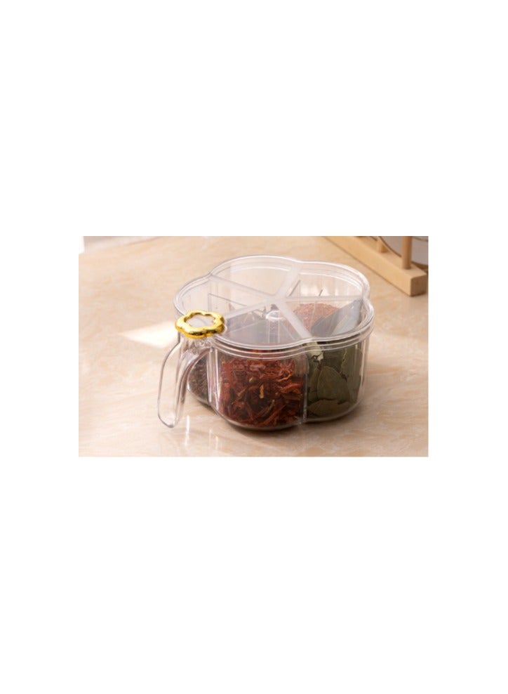 EBMINI Household Kitchen Seasoning Jar Combination Set With Multiple Compartments 