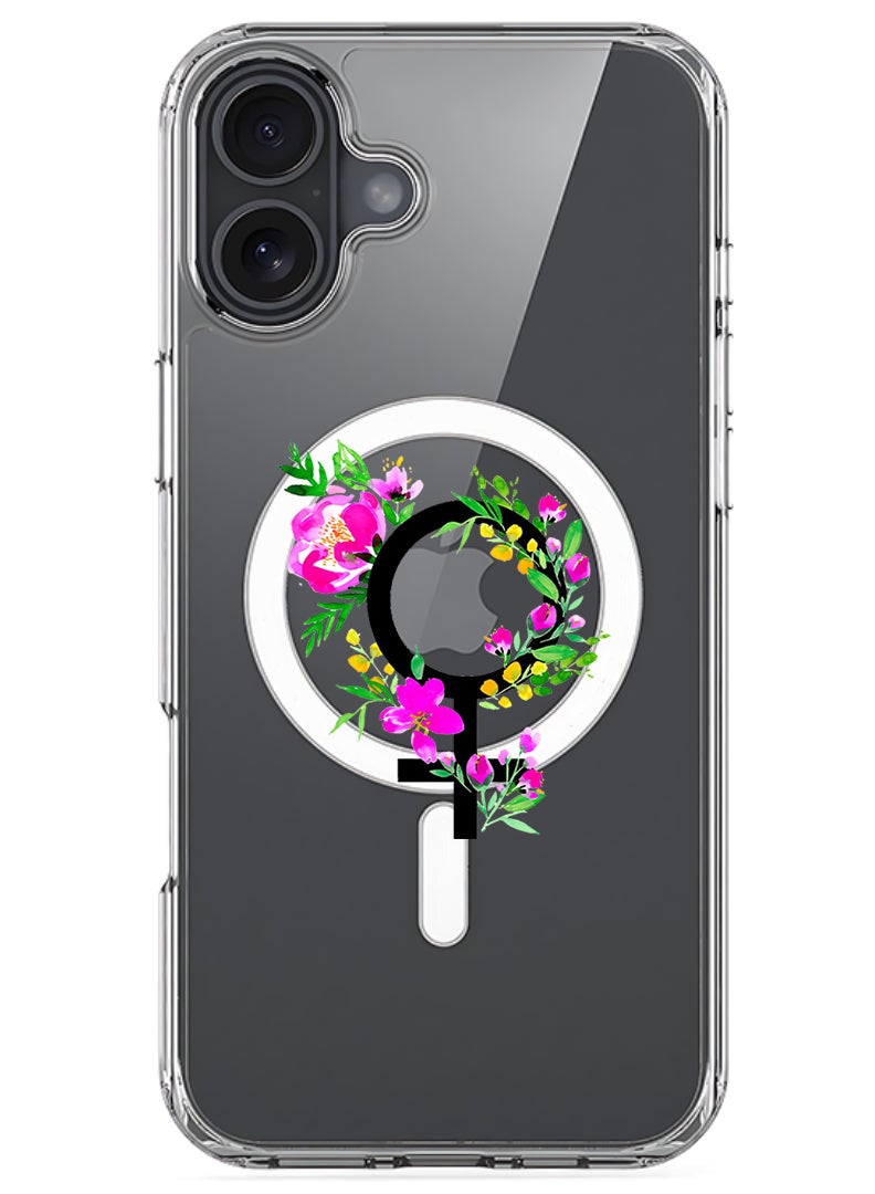 Theodor Magnetic Case for Apple iPhone 17 Compatible with MagSafe Wireless Charging, Shockproof Phone Bumper Cover - womens day floral - Image 1