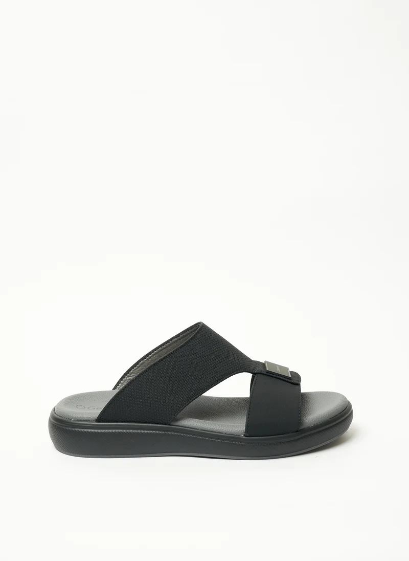 جيومني Geoomnii Mens Arabic Sandals Black