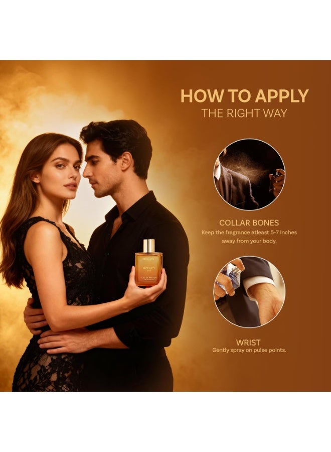 Bella Vita Luxury BellaVita Luxury Honey Oud Eau de Parfum (3.4 fl. oz.) | Patchouli, Vanilla, Bergamot, Floral & Spicy + Made with Clean & Vegan Essentials Oils + Cruelty Free | Long-Lasting Unisex Fragrance - Image 5