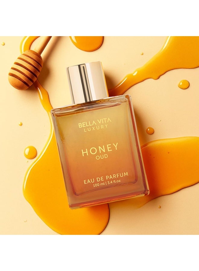 Bella Vita Luxury BellaVita Luxury Honey Oud Eau de Parfum (3.4 fl. oz.) | Patchouli, Vanilla, Bergamot, Floral & Spicy + Made with Clean & Vegan Essentials Oils + Cruelty Free | Long-Lasting Unisex Fragrance - Image 3