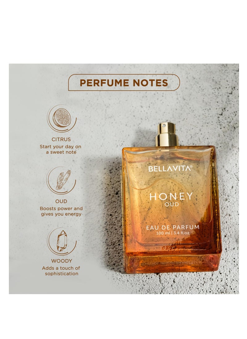 Bella Vita - Honey Oud Eau de Parfum (3.4 fl. oz.) | Patchouli, Vanilla, Bergamot, Floral & Spicy + Made with Clean & Vegan Essentials Oils + Cruelty Free | Long-Lasting Unisex Fragrance - Image 1