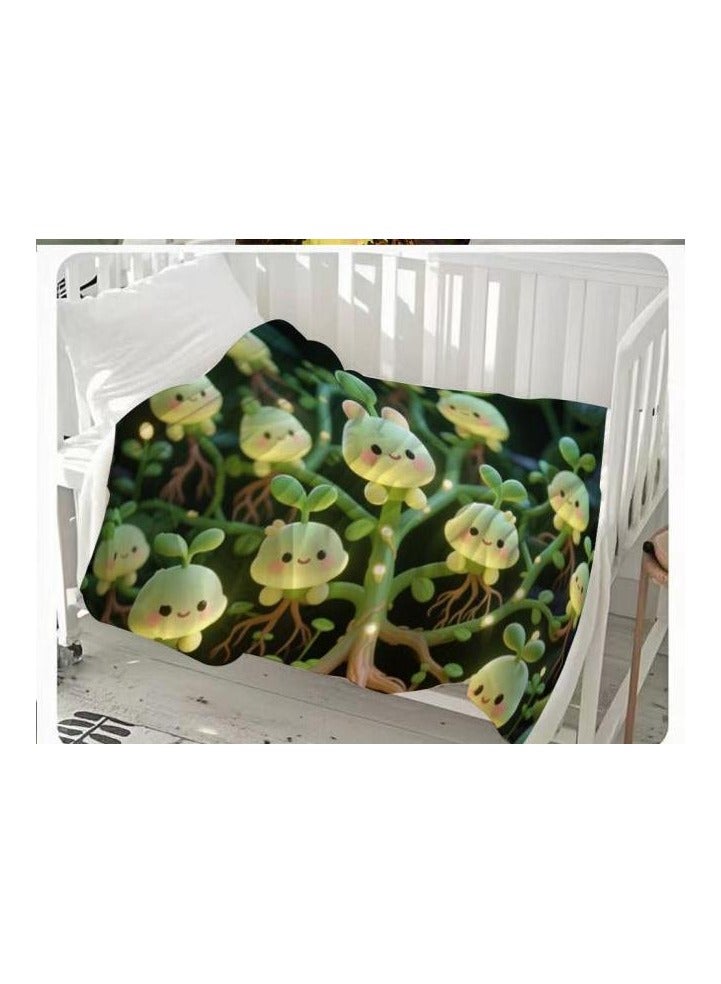 عام بطانية رقيقة من الفانيلا (دافئة ومريحة، ومناسبة للنوم واستخدام الألعاب وإزالة الغبار ومقاومة للرمل) 150 سم * 200 سم - 1156 - Image 1