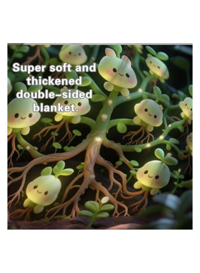 عام بطانية رقيقة من الفانيلا (دافئة ومريحة، ومناسبة للنوم واستخدام الألعاب وإزالة الغبار ومقاومة للرمل) 150 سم * 200 سم - 1156 - Image 5