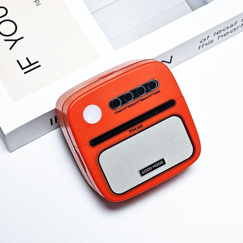 Mini Printer: 57x26mm Paper Roll, Inkless Thermal Printing, Portable Wireless Label Printer - Compact Rechargeable Design, Note Printer for Home Office, On-The-Go Labeling, Journaling - Image 3