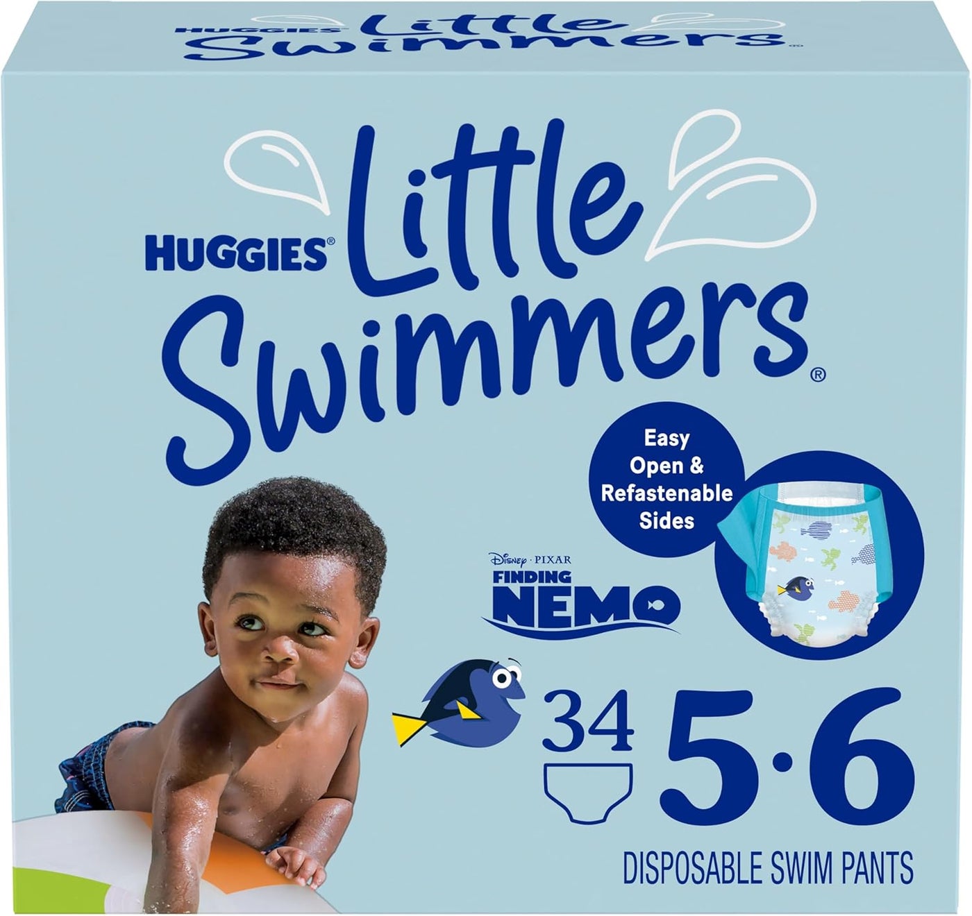 Huggies Little Swimmers Disposable Swim Diapers, X-Small (7lb-18lb.), 12-Count