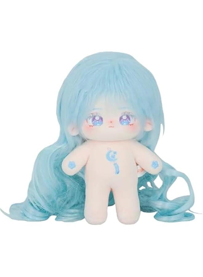 Plush Liu Li, Cute 20cm Cotton Doll, Blue Hair, Soft Dress Up Doll, Kawaii Plush Toys  - Image 1