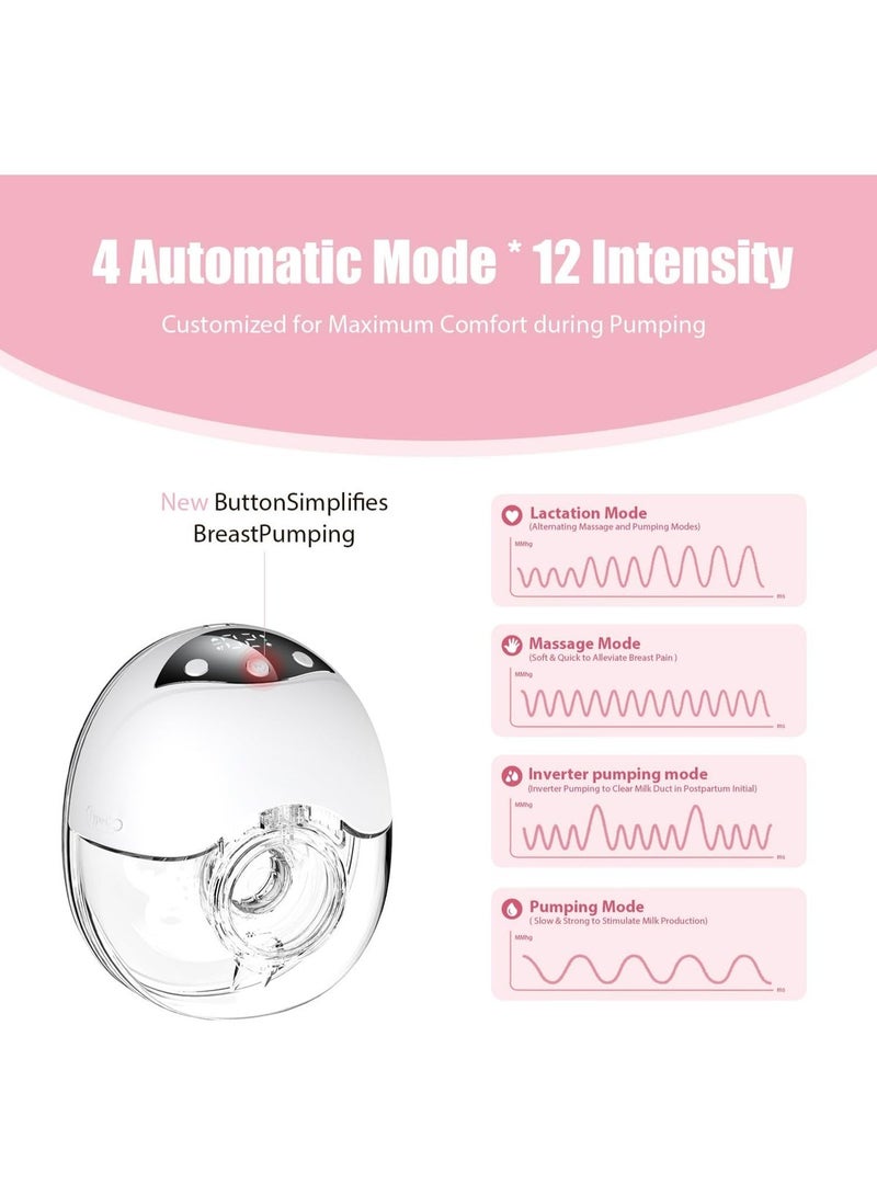 Original cordless and wearable breast pump – 4 modes, 12 levels – 19/21/24 mm sizes – Portable electric breast pump for breastfeeding - Image 3