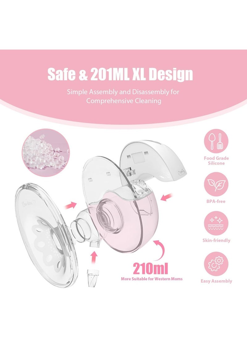 Original cordless and wearable breast pump – 4 modes, 12 levels – 19/21/24 mm sizes – Portable electric breast pump for breastfeeding - Image 2