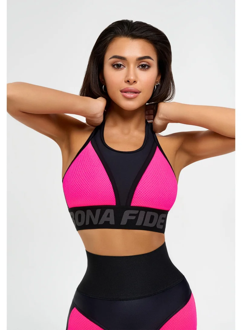 Bona Fide Top for Top Neon Pink High Support Sports Bra for Women for Women | Best Price UAE