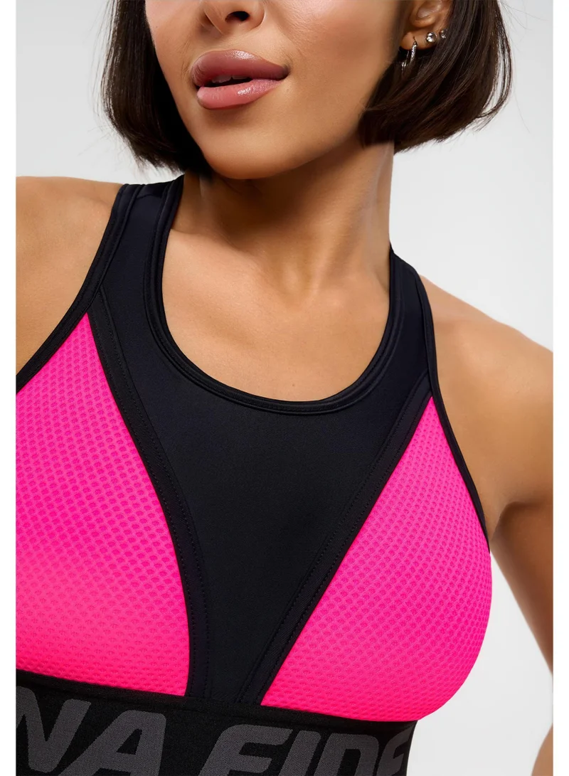Bona Fide Top for Top Neon Pink High Support Sports Bra for Women for Women | Best Price UAE
