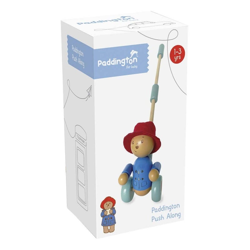 Orange Tree Toys Paddington Bear Toy - Paddington Bear Push Along Toy, Wooden Toys - Early Development & Activity Toys for Girls and Boys, Toddler Toys - Official Licensed Paddington Bear Gifts by - Image 1