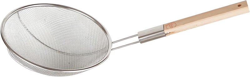 OLRADA Olrada Heavy Duty Professional Standard Stainless Steel Deep Fry Strainer with U Shape Wooden Handle 32Inch  - Image 1