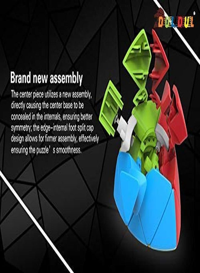 DUL DUL Stickerless Mastermorphix Pyramid Circular Mind Maze Speed Cube - Image 5